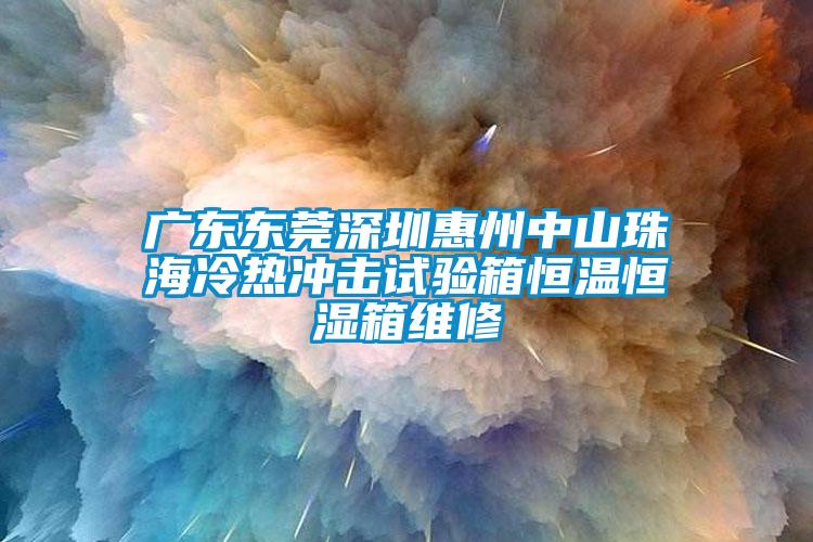 广东东莞深圳惠州中山珠海冷热冲击试验箱恒温恒湿箱维修