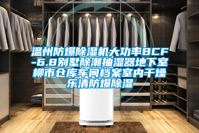 温州防爆芭乐APP下载官网入口新版大功率BCF-6.8别墅除潮抽湿器地下室柳市仓库车间档案室内干燥乐清防爆除湿