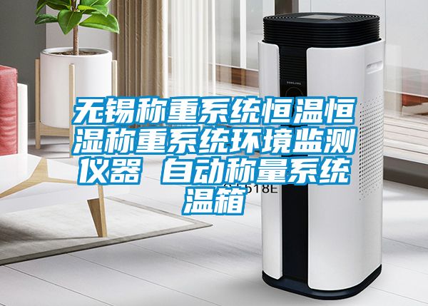 无锡称重系统恒温恒湿称重系统环境监测仪器 自动称量系统温箱